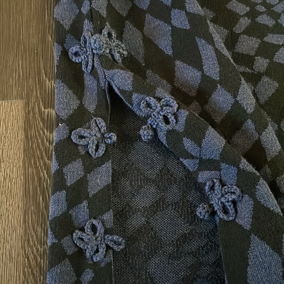 🌸NWT Hayley Menzies cherry blossom girl aw23 jacquard split skirt in abstract S - Picture 12 of 13